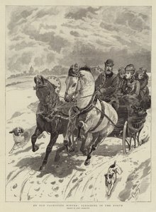 Een Oude Winter, sleetje rijden in het Noorden